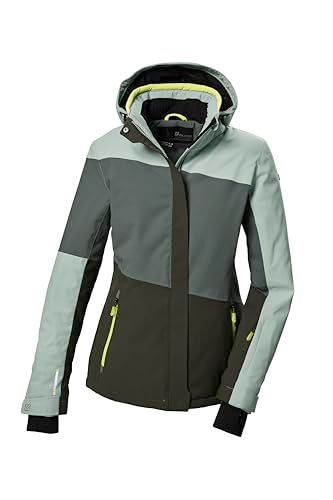 killtec Dames ski-jack - groengrijs - maat 40