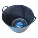 Faithfull Flex Tub - Multifunctionele en duurzame flexibele emmer voor tuin, doe-het-zelf, bouw en landbouw - 42 l (9 gl), zwart