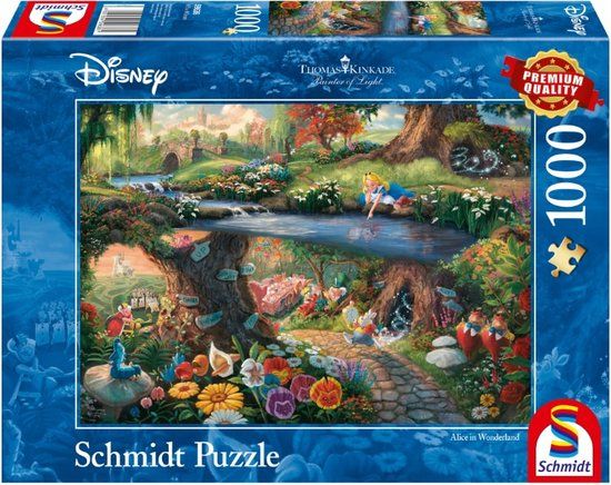 Schmidt Puzzle Disney - Alice In Wonderland 1000 Stukjes - 12+ jaar - Multicolor
