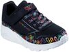 Skechers Uno Lite Heart Craze Schoenen Zonder Veters Zwart EU 33 1/2 Meisje