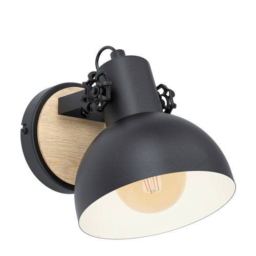 EGLO Lubenham Wandlamp - Bruin - Hout - E27