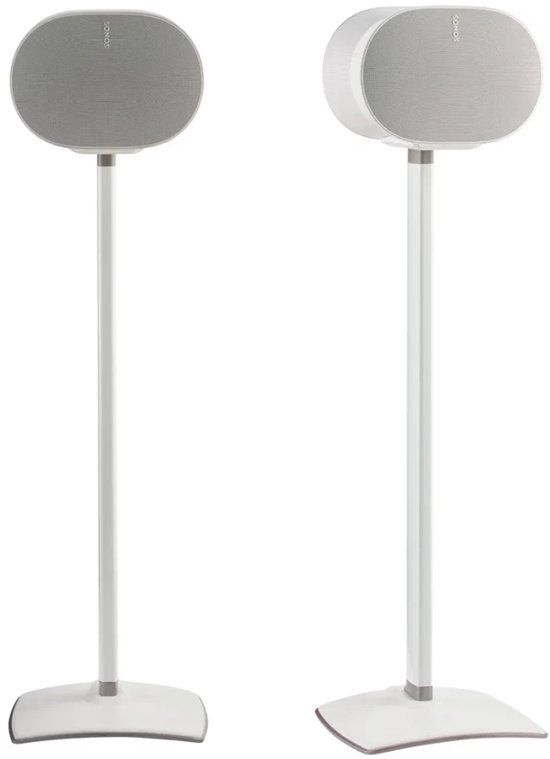 Sanus WSSE32-W2 fixed speaker stand - luidsprekerstandaard - optimale luisterhoogte - kabelbeheer - geschikt voor Sonos ERA 300 - 2 stuks (paar) - Wit