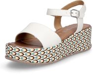 Tamaris - Dames - Plateau sandalen - Wit - Maat 37
