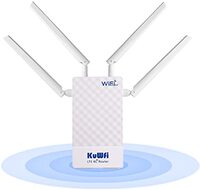 KuWFi 4G LTE-router, 150 Mbit/s LTE-download, 300 Mbit/s WLAN, ondersteunt poorttoewijzing DMZ-instelling, werkt met 48V POE-switch POE-camera, LAN/WAN-poort, FDD en TDD, SIM plug and play