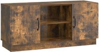 vidaXL TV-kast 102 x 34,5 x 47 cm Gerookt eiken Bewerkt hout