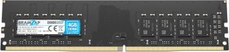 BRAINZAP 4GB DDR4 2400MHz PC4-2400T-UC0-11 DIMM CL17 1Rx8 1.2V Unbuffered Non-ECC RAM mémoire vive pour PC de bureau module de mémoire