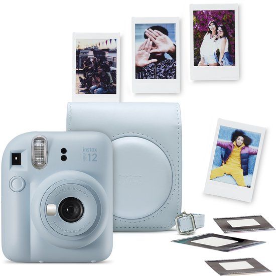 Fujifilm Instax Mini 12 Instant Camera - Pastel Blue Bundle