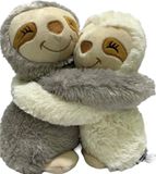 Habibi Warmteknuffel luiaard moeder en jong 23x19 cm