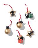HEMA Décorations De Noël À Suspendre Siepie 19,5 X 4,5 X 14,5 Cm - Lot De 6 (multicouleur)