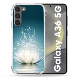 Cokitec Samsung Galaxy A36 5G witte lotusbloem Versterkte hoes