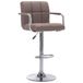 VidaXL Barstoel stof taupe