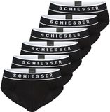 Schiesser Heren rio-slip / onderbroek 6 pack 95/5 Cotton Zwart XL