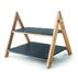 Lacor - 61233 - standaard met twee hoogtes, van 100% natuurlijk bamboe en leisteen