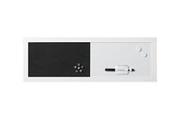 Bi-Office Combitbord whiteboard en memoboard elementen, magnetisch, droog afwisbaar/softouch, wit MDF-frame, 60x20cm