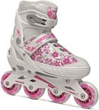Roces Compy 8.0 Inline Skates - Kids - White/Pink - Size 30-33