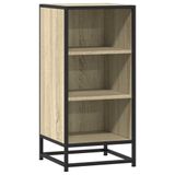 VidaXL Dressoir Sonoma-eikenhout, 35,5 x 35 x 76 cm, van houtvezel en metaal
