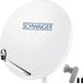 Schwaiger Satellietinstallatie - Satellietschotel 80 cm, Lichtgrijs, LNB - 2 Aansluitingen