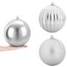 vidaXL Kerstballenset XXL 3 st zilver Ø 25 cm Kunststof