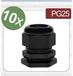 Quadrios 24CA385 Wartel PG25 Polyamide Zwart 10 stuk(s)