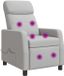 vidaXL Fauteuil Gris Nuage Tissu