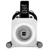 RockJam 10-Watt oplaadbare Bluetooth karaokemachine met twee microfoons, ringlicht en spraakeffecten