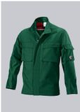BP Slijtvaste Werkjas 1787-555 Herenjas Katoen/Polyester Mittelgrün/Schwarz Maat 64-66