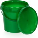 BenBow Seau avec couvercle et poignée 1L Vert BSR