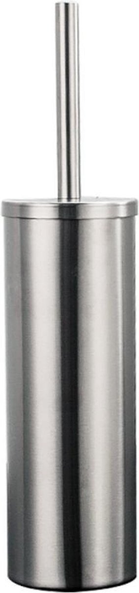 VDN Stainless Toiletborstel met houder - Toiletborstelhouder - Zilver - Wc borstel met houder - RVS - Vrijstaand