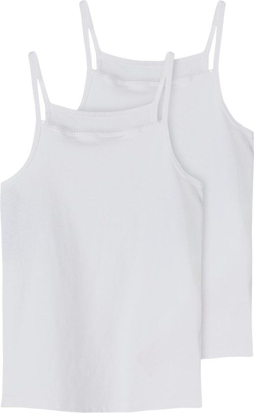 NAME IT NKFSTRAP TOP 2P NOOS Girls Underwear - Size 116 - Bright White