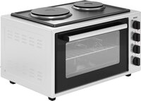 Wiggo WMO-E4562H(W) - Vrijstaande Mini Oven met kookplaat - Electrisch - 45 liter - Wit