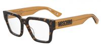 Moschino MOS645 Havana Rechthoekig Acetaat Brilmontuur