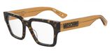 Moschino MOS645 Havana Rechthoekig Acetaat Brilmontuur