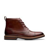 Clarks Aldwin Cap Leren Enkellaarsjes Bruin