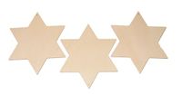 GLOREX Houten sterrenhanger, natuur, 16,4 x 11,5 x 16,4 cm