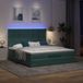 Prolenta Maison Exclusive - Cadre De Lit Ottoman Avec Matelas Vert Foncé 180x200cm Velours