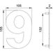 Erich Dieckmann chiffre de maison 6/9 VA ma 150mm L.105mm - 2506/0000/00