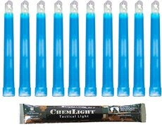 Cyalume Technologies Cyalume Lichtstaaf 15 cm, originele militaire ChemLight Lightsticks in blauw (500 stuks), hoge brandduur van 8 uur, 100% conform de NATO-specificaties