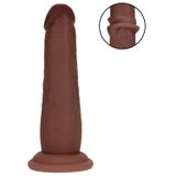 RealRock - gode réaliste double densité (marron) - 15,5 cm