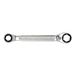 KS Tools 503.4513 Omschakelbare dubbele ringratelsleutel SW 14 x 19 mm, met inzet-borgveer