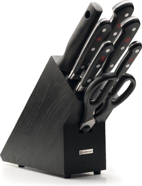 Wusthof Classic Messenblok - Zwart - 8-Delig
