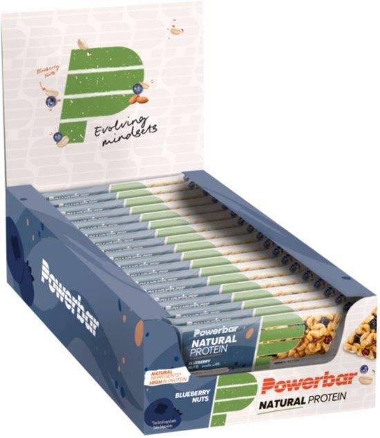 Powerbar Vegan Natural Protein Bar - Blueberry Nuts - 18 x 40g