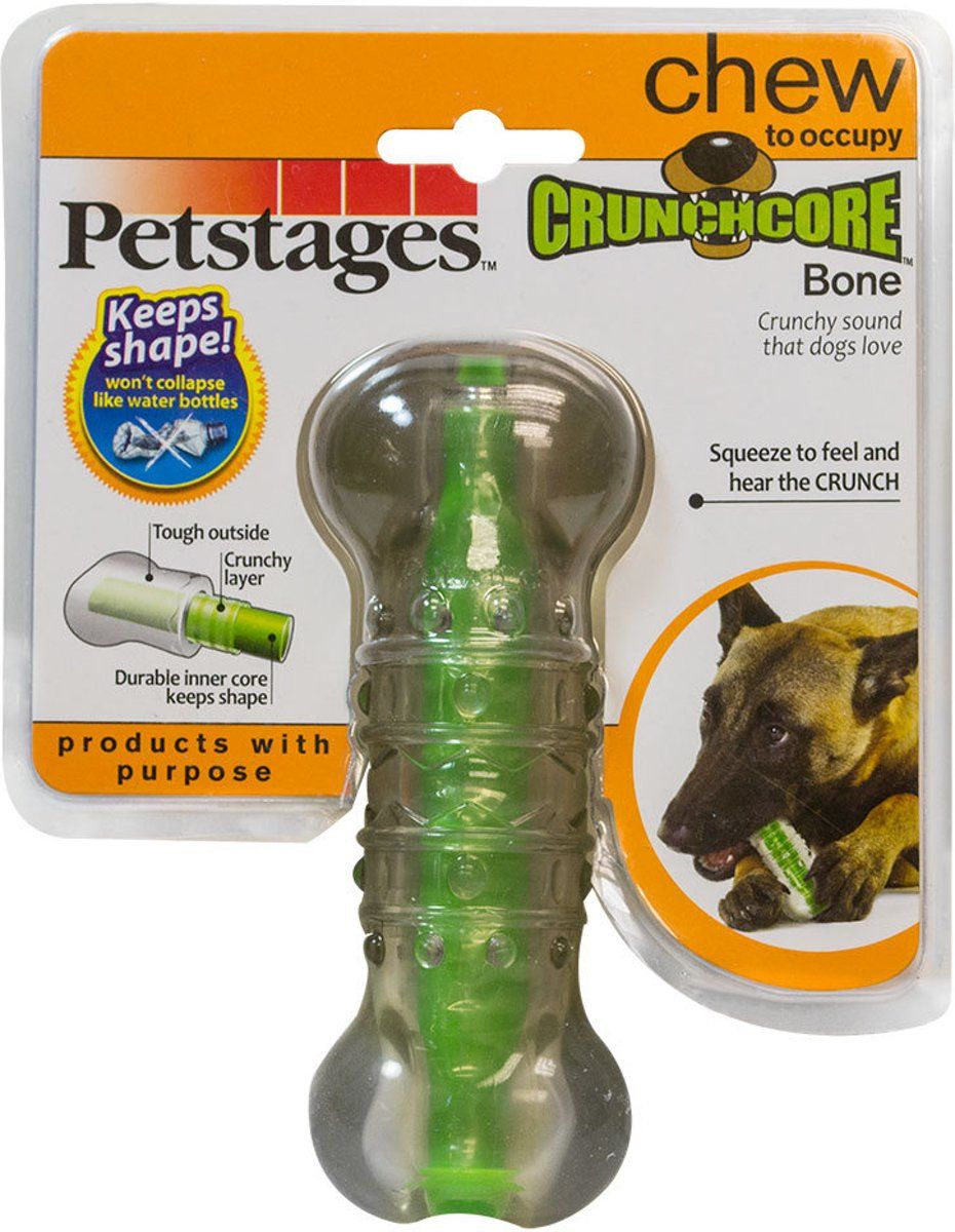 Petstages Crunchcore Bone - Hondenspeelgoed - 11 cm