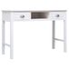 VidaXL Bureau 108x45x76 cm massief paulowniahout wit