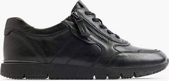 Medicus Zwarte leren comfort sneaker - Maat 38
