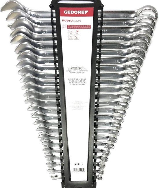 Gedore RED R09105024 Ring-/steeksleutelset - 24-delig - 6-32mm