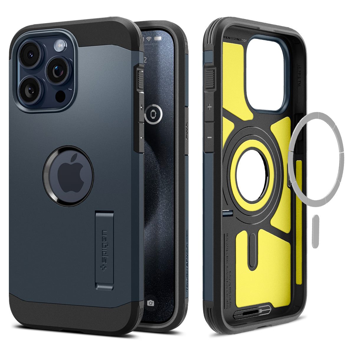Spigen Tough Armor Case for iPhone 15 Pro Max - Metal Slate