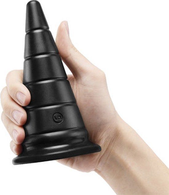 Doc Johnson TitanMen Anal Stretcher Plug - 6 Inch - Black