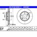 ATE Lot De 2 Disques De Frein 24.0122-0301.1 Hyundai 51712-g2100