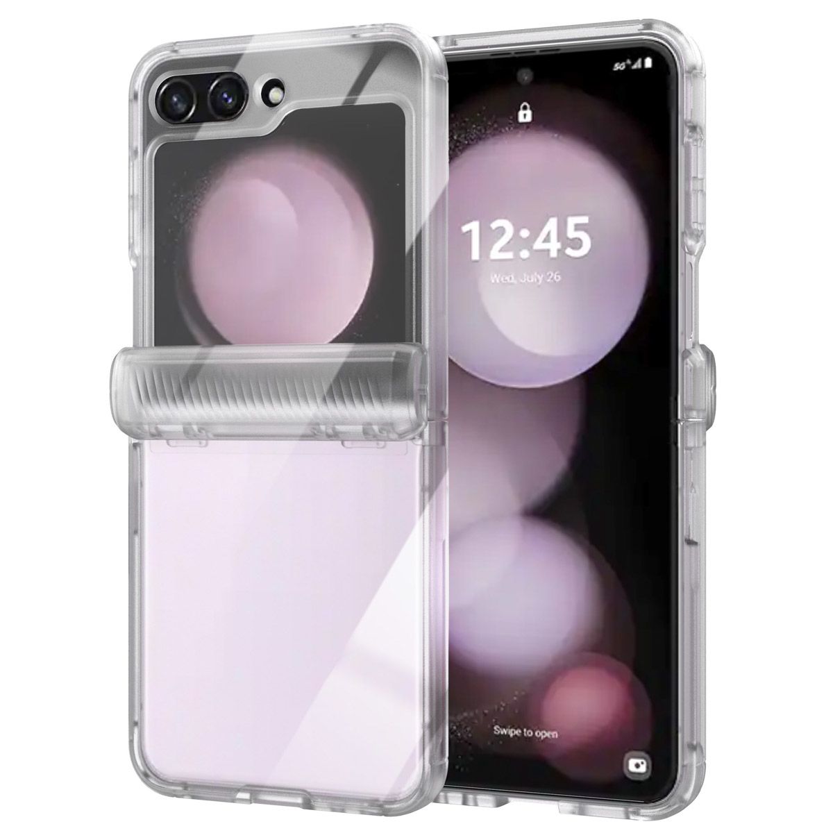 Accezz Xtreme Impact Backcover Case for Samsung Galaxy Z Flip 5 - Transparent