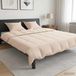 vidaXL - Couverture - Ensemble - 2 - pièce - 260 x 240 cm - Toutes saisons - Fibre de kapok - Beige